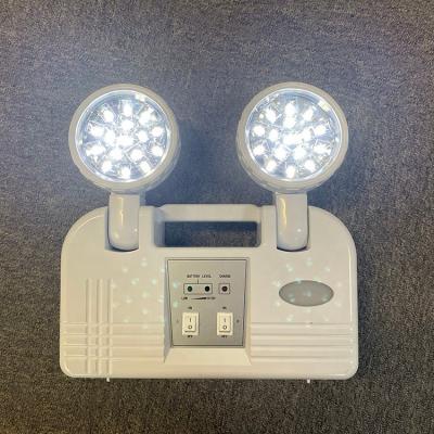 China Emergency Emergency Exit Light Double Head Led Twin Spot Emergency Light for sale