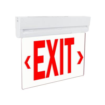 China Emergency UL Approved NI-CD Battery Ceiling Mounted Single Double Face Rechargeable Led Exit Sign Emergency Light for sale