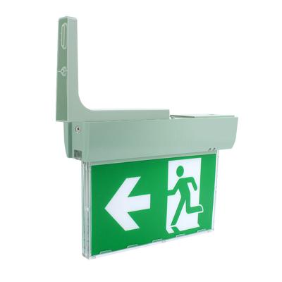 China COC 3.2V Emergency Exit Sign Self Test Function 3 Hour Emergency Duration Emergency Exit Sign Led Emergency Light for sale