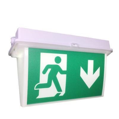 China Emergency Exit CE CB Approved IP65 Waterproof Running Man Emergency Exit Sign Outdoor Exit Led Light for sale