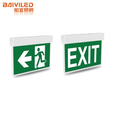 China Hot Sale CE Approved SELF TEST Signsilencio Certificate of Emergency Duration 3Hours Led Sign Emergency Exit Sign Exit Light for sale