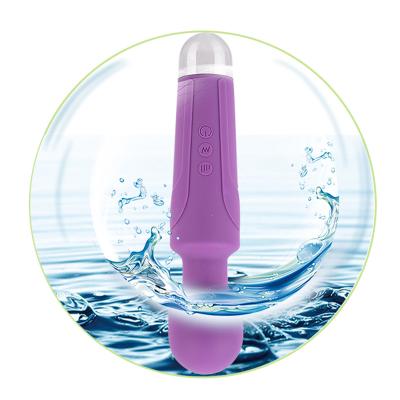 China Top Selling OEM Vibration Body Massager Multi Functional Waterproof Rechargeable Magic Wand Massager Electric Body Massager for sale