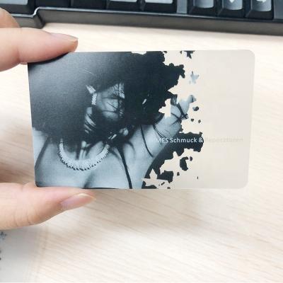 China Plastic CT-034 Custom CR80 30 mils PVC full color printing transparent card with customer design for sale