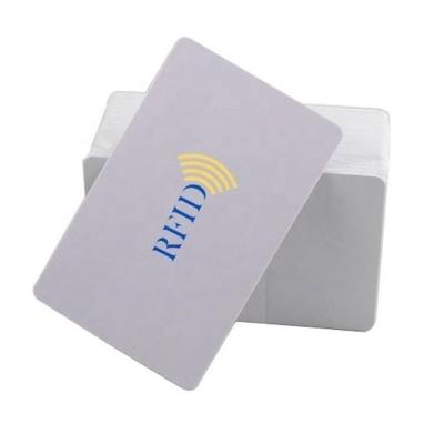 China Waterproof / Waterproof CT-019 Wholesales Standard Size CR80 Fudan 1k White Printable PVC RFID Smart Card for sale