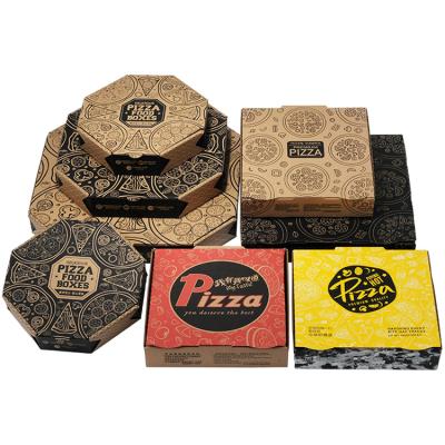 China Recycled Materials Custom Design Food Noodle Take Out Box Containers Corrugated Paper Pizza Packing Box for sale