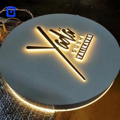 China Luxury Hot Sale Decoration Light Sign Luxury Custom Metal Led Signage Solid Acrylic Backlit Led Sign Lighting Letters for sale