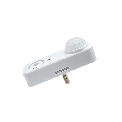 Cina Sensore di movimento PIR con connessione audio jack da 3,5 mm HNS134PIR con controllo di attenuazione a tre livelli Easy Plug & Play in vendita