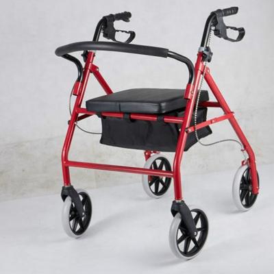 China Lightweight Foldable Convenient Older Walker Rollator for the Elderly with Four Wheels for sale