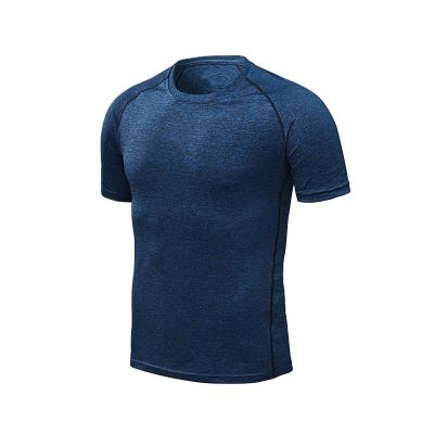 China Anti-Wrinkle Customize LOGO Print Mens Quick Dry T-shirts Gym Shirts Fitness Running Breathable Sportswear for sale