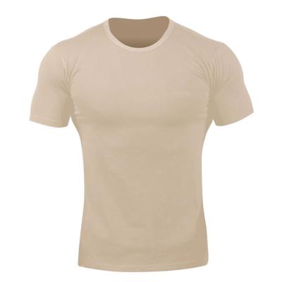 China Workout Fitness 95%Cotton 5% Spandex Simple QUICK DRY Custom Gym Wear Mens T Shirts en venta