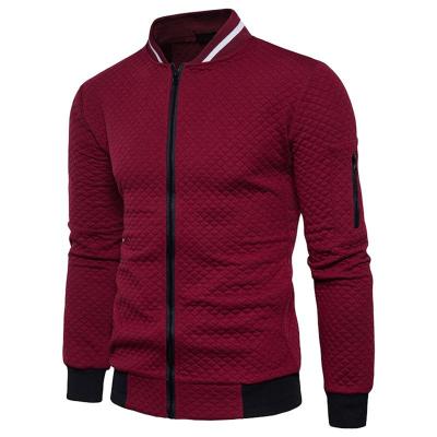 China Reversible High Quality Full Zipper Jacket Welt Pockets Zipper Coat Jackets Comfortable Men's Jackets for sale