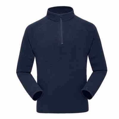 China Factory 1/4 Fleece Jackets Men Outdoor Sports Zipper Winter Fleece Reversible Windproof Warm Jacket for sale