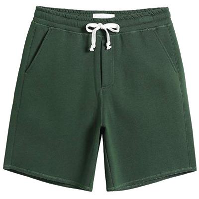 China Men's Cotton Breathable Custom Casual Shorts Drawstring Gym Shorts Solid Color Casual Sweat Shorts for sale