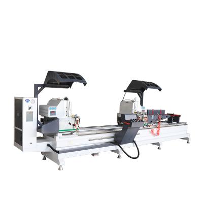 China Horizontal Model 455 digital display semi-automatic 45 degree/90 degree horizontal double-head saws for sale