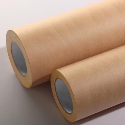 中国 No Printing Self Adhesive Kraft Paper Roll Water Activated Adhesive Abrasion Resistant 80g 販売のため