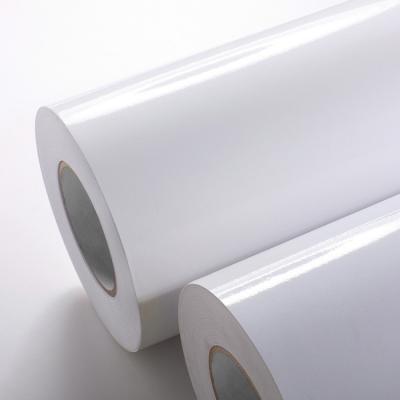 中国 Label Material 80gsm Coated Paper with White Glassine Paper and Strong Initial Adhesion 販売のため