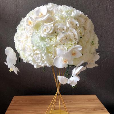 China GIGA DIY Pampas Hot Decorative Silk Hydrangea Artificial Silk Events Party Centerpiece Table Wedding Flower Ball for sale