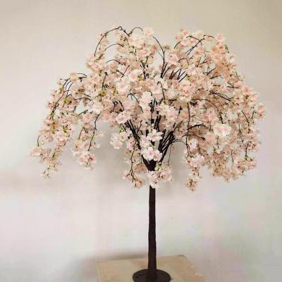 China decorative flowers & Braid GIGA Mini Indoor White Led Artificial Cherry Blossom Tree Centerpiece for sale