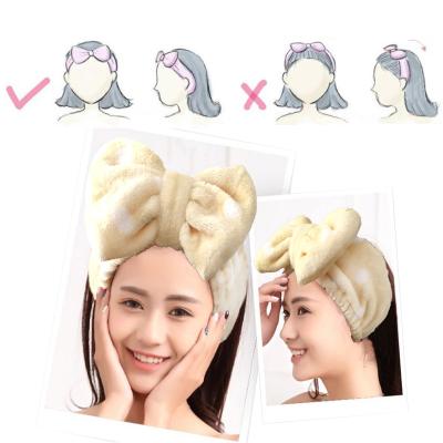 China High Elastic MicroFiber Shower Wash Face Bath Spa Hair Wrap Makeup Headband Headband for sale