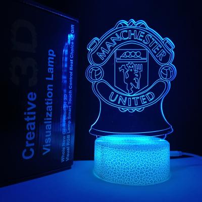 China Touch 7 LED Colors / 16 Colors 16 Colors 4 Modes 3D Illusion Lamp Night Light 3D Lamp Dinosaurs Designs 3D Lamp Remote Night Light for sale