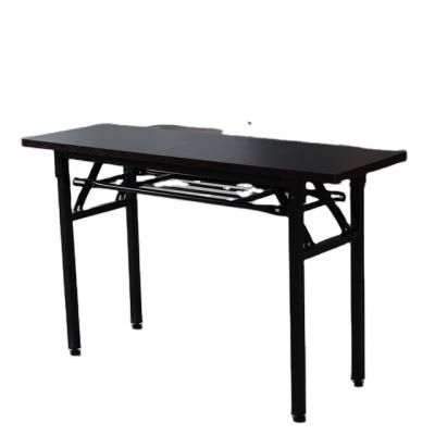 China Small foldable study desk with metal legs for sale