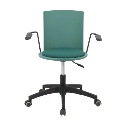 China Modern Conference Room Guest Chairs (Height) Adjustable Flexible Training Staff Chair Visitor Desk Armrest for sale