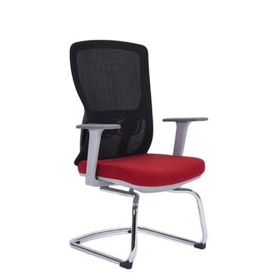 China Other Office Computer Chair Fixed Arm And Lumbar Support Sled Base Visitors Chair for sale