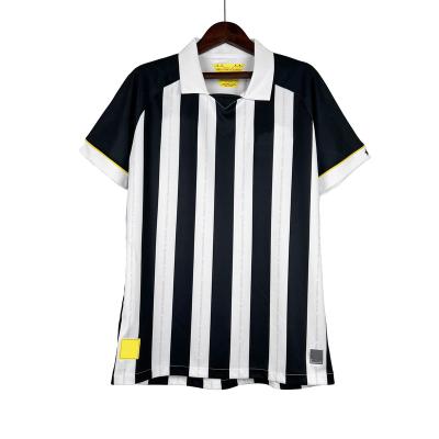 China Shirts & Main 23-24 season Thai version wholesale high quality quick-drying black and white away soccer jersey for sale