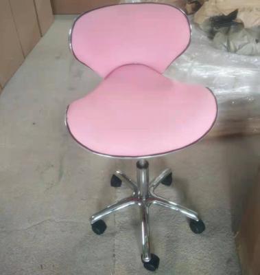 China 2022 Traditional Hot Selling Salon Cutting Stools Master Stool European Pink Beauty Salon Stool 3 Years Warranty for sale