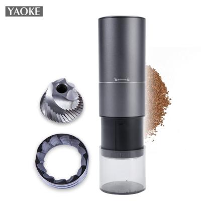 China Mini Electric Coffee Bean Burrs Hand Grinder Espresso Machine Coffee Maker and Bean Grinder Electric Commercial Manual Grinder for sale