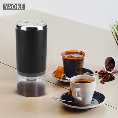 China Outdoor USB Electric Portable Rechargeable Ceramic Burr Grinder 3.7v Spice Electric Coffee Grinder For Home/Office for sale