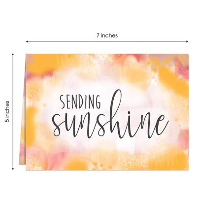 China White Paper Encouragement Card Elegant Sympathy Greeting Cards With Envelope for sale