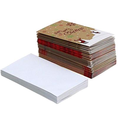 China Hot Sale Bingo Game Christmas Gift Certificate Money Pocket Holder Greeting Card for sale