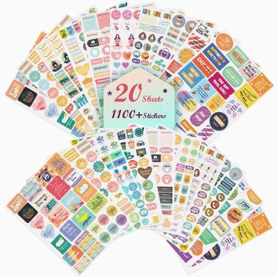 China Various Theme Decorative Weekly Monthly Sticker Business Planner Daily Stickers for Planner, Calendar, Bullet Journal for sale