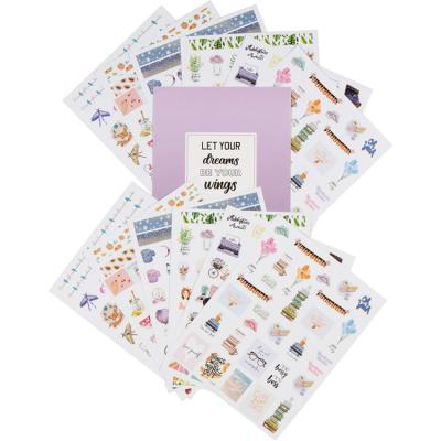 China Custom Stylish Decorative Sticker Value Pack Budget Planner Stickers For Planner for sale