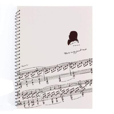 China 50 Page Sheet Manuscript Paper Staff Spiral Notebook Warm Musical Custom for sale