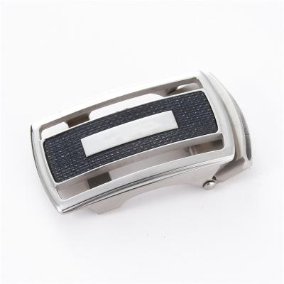 China Custom Brands Mens Leather Belt Nickel Free Automatic Stainless Steel Buckle for sale