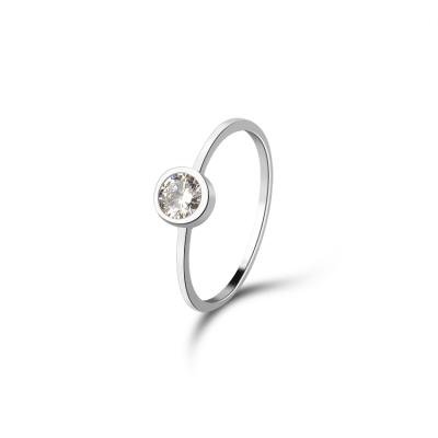 China CLASSIC Simple Ring New Designs Jewelry White Gold 925 Sterling Silver Ring for Women for sale