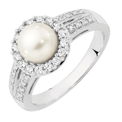 China Trendy Silver Sterling Ring Pictures Of Pearl Jewelry for sale