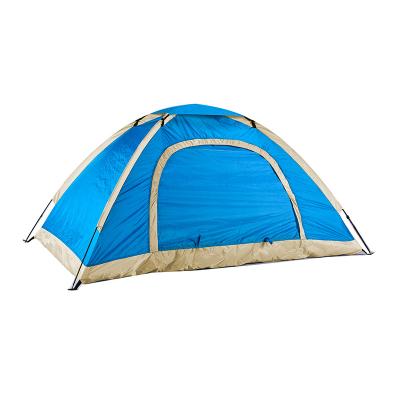 China Extended Type Vertical Line Outdoor Camping Tent Thickened Camping Tent 2 Manual Sunscreen Equipment Supplies Double Quick Opening Tent for sale