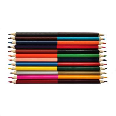 China Office Costom Famous 24 Inch 7 Color Hexagonal Bicolor Pencils in Carton Box for sale