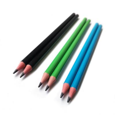 China Promotional pencil hot selling factory direct supply of three-color writing pencils HB/2B/2H charcoal pencils for sale