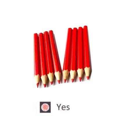 China Wholesale 3.5 Inch Mini Hexagon Sharpened Wood Red Color Voting Pencils Voting Red Voting Pencil for sale