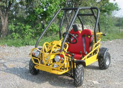 China Yellow Motorized EEC  Dune Buggy Go Kart Electric Start , Hydraulic Brake for sale