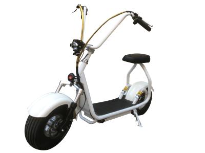 China 800W 15 Inch Tire Harley White Electric Motorcycle Citycoco With Light for sale