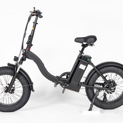 China Very Popular 2022 Aluminum Alloy Fat Tire Folding E Bike 20