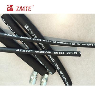 China oil-based hydraulic fluids ISO 100 853 2SN ZMTE hydraulic hose in R2AT / R2ATS 1436-SAE 1/2