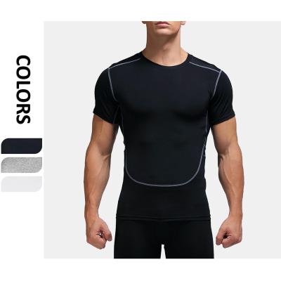 China BBWY0056 20% Eco-Friendly Anti-Wrinkle Spandex Clothing Shirt Basketball Training Gym Tracksuit For Men's Top Selling Quick Dry T-shirts for sale