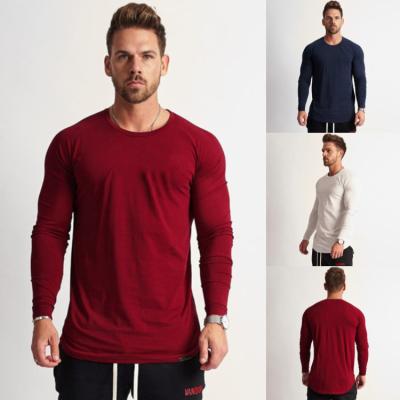 China BBYB015 Men's Breathable Poplin Long Sleeve White Men's T-Shirts Quick Dry T-Shirts for sale