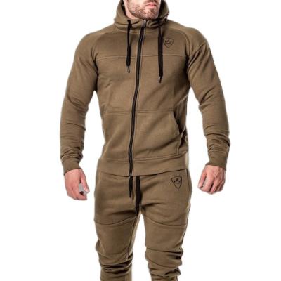 China BBTXZ184 ArmyGreen Fitness Outdoor Hoodie Men Fashion Breathable Casual Loose Hooded Sports Suit 2 Piece Set Moisture Wicking Hoodie Set for sale